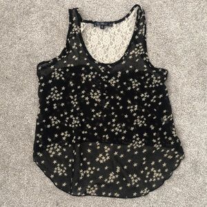 Womens Star lace crop top, tank top